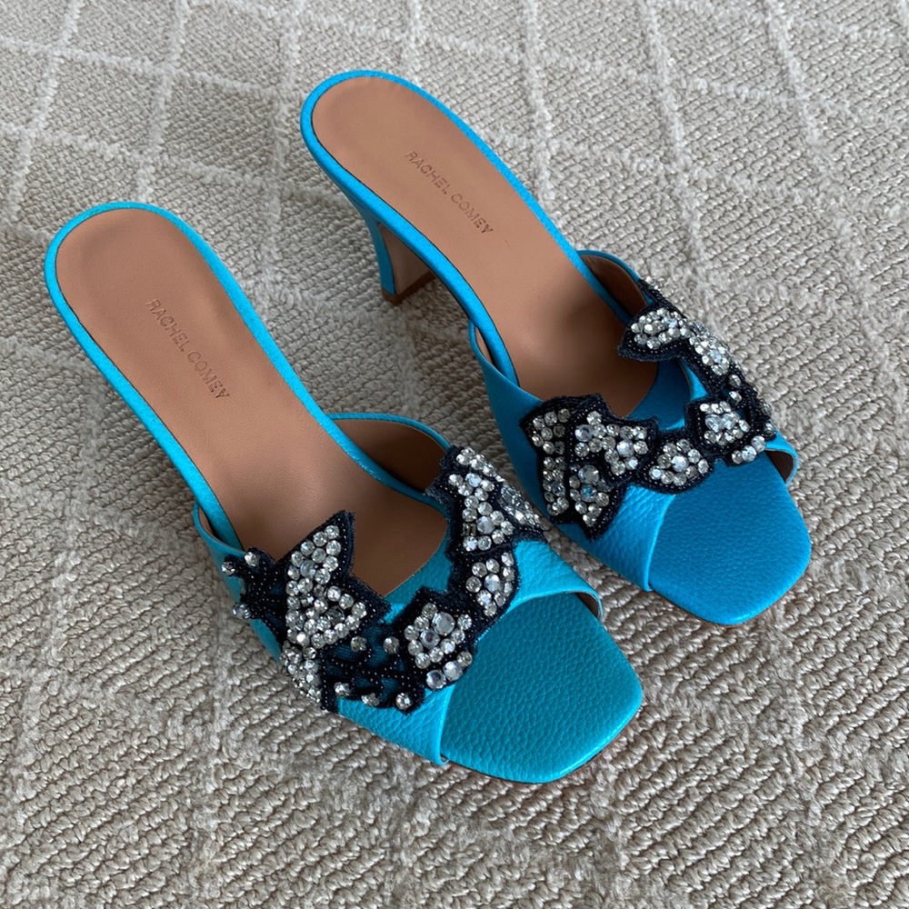 NIB Rachel Comey kitten heel rhinestone detail shoes